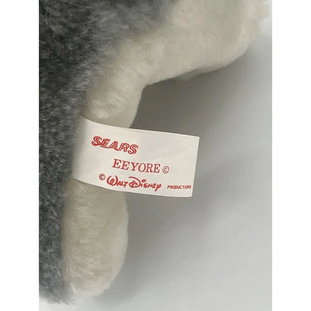 Sears Walt Disney Winnie The Pooh Eeyore Plush Stuffed Animal‎ Toy 80s VTG NWT